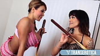 The winner will have everything! Hot MILF Ava Devine & Latina TS Foxxy In