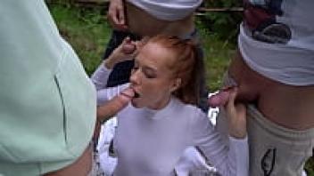 Gangbang of Three Large Cocks