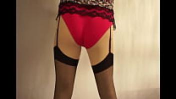 My crimson underwear