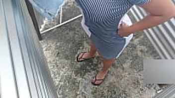 captured at the stepsister's beach changing room