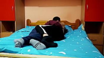 Big cock is ridden by a hot, busty lady.