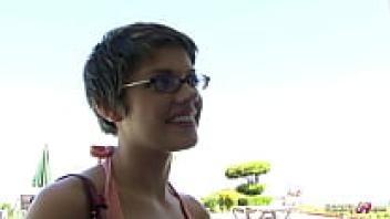 White Monster Cock picks up and loves Haileey James, a short-haired college student.