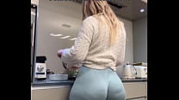 Gathering Blond booty chick with a big ass