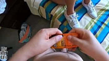 The prostitute got all of the semen inside when I removed the condom.