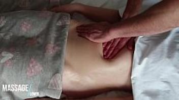 Romantic and Intimate Massage for a Warm, Softly Oiled Belly
