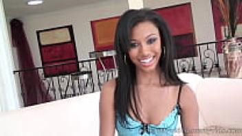 This interracial romance has Bella Moretti riding the big cock well.