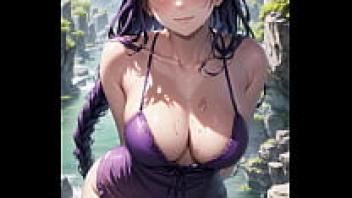 Nude on the River (3D ANIMATED AI GENERATED) (with pussy masturbating ASMR sound! AI porn)