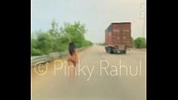 On Indian highways, a pinky naked dare