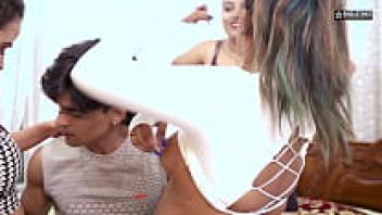 Lady Gang Outdoor Showered Desi Yoga Teacher With Love (Hindi Audio)