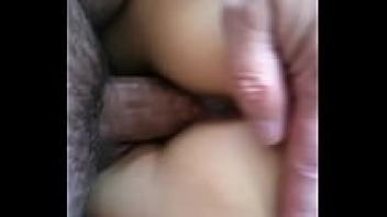 While in the USA, a cheating Korean MILF squeals and cums on a white dick.