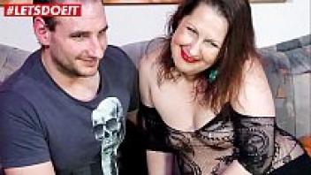 A chubby, lustful German wife adopts her lover's cock in LETSDOEIT.