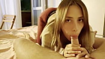 Instead of going to the gym, my gym partner loves to give me a sloppy blowjob.