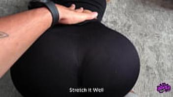 After stretching, I love using my home gym trainer! Abella Olsen