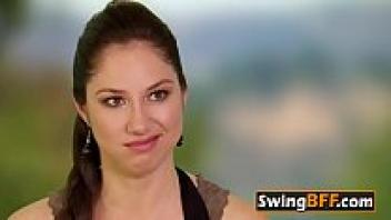 Hot orgy on reality TV with actual couples