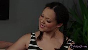 Bigtits with Jizzcovered's beauty licking firm cock