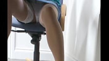 Office lace panties and an upskirt