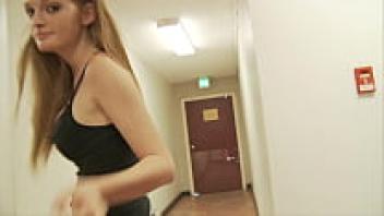 Faye Reagan, an 18-year-old redhead, was pounded by Dane Cross, an internet stranger.