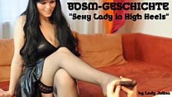 BDSM tale: attractive woman wearing high heels