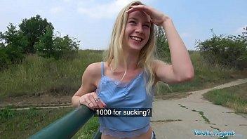 Public Representative In the forest, horny blondes with tight bodies are adored for money.