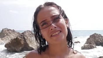 Spending time with my stepsister on the beach