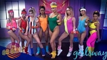 Abigail Mac at the GIRLSWAY 80s Exclusive Horny Ladies Gym