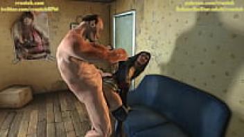 Hillbilly Ogre's intense passion for Wonder Woman in 3D porn