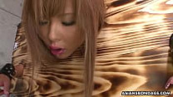 After throatloving, Tsubasa Miyashita got come in her mouth.