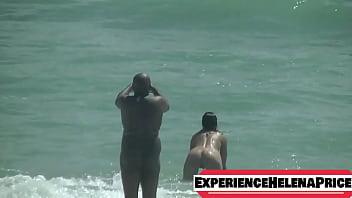Sucking and loving big black cocks on my first naked beach vacation!