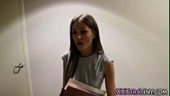 A tiny adolescent girl screamed