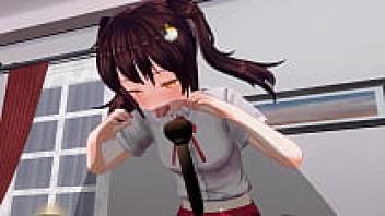 Uncensored blowjob of Japanese Hentai animation