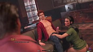 Santa County Life: A Cuckold Husband Observing His Wife Sucking My Big Dick in 3D Hentai Animated Porn