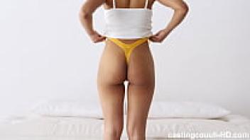 Throughout her casting, the exotic girl with the incredible body had insanely powerful orgasms.