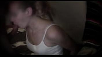 A blowjob from an amateur blonde chick