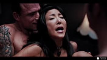 A gorgeous Japanese girl gets caught up in a hardcore gangbang.