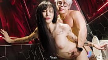 Yaner, a busty, tattooed brunette from China, had a difficult relationship with her lover.