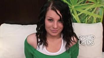 Teen with Perky Titties, 5' 1, 110 lbs., Sucks a Cock