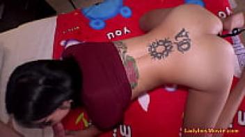 Beautiful Thai Shemale Tata Mouth and Ass Adored