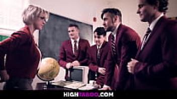 HighTaboo: Students Gang Bang a Girl Teacher