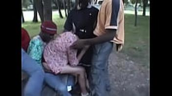 The park's interracial gangbang