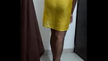 An adorable Indian Desi PHD research student exposes her pussy, big ass, and big tits to the professor.