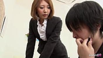 Old Young MMF 3Some Sex with a Boy in Uncensored JAV Pornography: Japanese Female Teacher Seduction