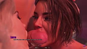 In public, a lustful stepmother is seen showing affection for her son! Threesome! - Santa County Life - 3D Hentai Animated Porn
