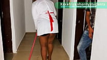 During the holidays, the student shows the maid the most affection of her life.