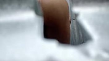 A woman (BIG ASS GIRL) was videotaped in an outside booth.