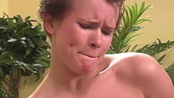 A big Dick is giving Claire, a short-haired amateur, a hard pussy pump.