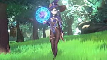 3D Genshing Impact porn at 60 frames per second in 720p