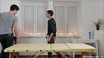 Oscar Hart and Ryan Olsen's gay massage and affection