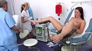 Hard gangbang with a sexy model