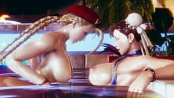 Street Fighter, Futa, Cammy's adoration for Chun Li, and 3D porn