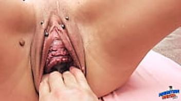 MILF Gets Very Long Dildo Insertion and Holes Fisted.